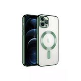 İphone 13 Pro Kılıf Kamera Lens Korumalı Magsafe Şarj Destekli Şeffaf Renkli Kapak Demre