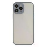 İphone 13 Pro Kılıf Montreal Silikon Kapak - Gri-(5796)