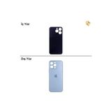 İphone 13 Pro Mavi Renk Arka Kapak Arka Cam Batarya Kapağı Lazer Kesim Kapak Pil Kapağı