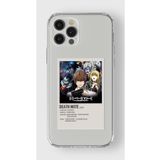 Iphone 13 Pro Max ile Uyumlu Death Note Minimalist Poster Tasarım Baskılı Şeffaf Kılıf