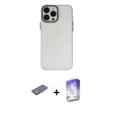 iPhone 13 Pro Max Kılıf Ahenk Çizgi Prime - Siyah Bilvis 5in1 3D Magic Cam Ekran Koruyucu + Pem