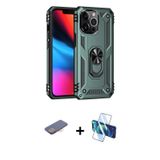 iPhone 13 Pro Max Kılıf Ahenk Klasik Koleksiyonu - Siyah 3D Antistatik Cam Ekran Koruyucu + Pem