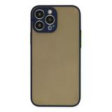 İphone 13 Pro Max Kılıf Montreal Silikon Kapak - Lacivert-(5796)