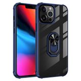 Iphone 13 Pro Max Kılıf Şeffaf Kenarları Renkli Manyetik Yüzüklü Zırh Silikon