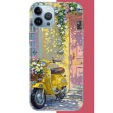İphone 13 Pro Max Uyumlu Sarı Mobilet Baskılı Silikon Kılıf
