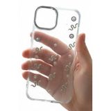 iPhone 13 Pro Max Uyumlu Şeffaf Kurdele Desenli Yumuşak Koruma Kılıfı – İnce, Esnek, Çizilmez Tasarım, Kamera Korumalı Şeffaf Telefon Kapak Snake