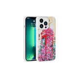 İphone 13 Pro Uyumlu Simli Desenli Kamera Korumalı Parlak Zore Popy Kılıf-Kulübe