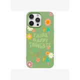 iPhone 13 Pro Yeşil Think Happy Renkli Silikon Kılıfı