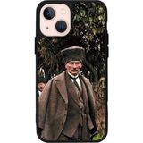 iPhone 13 Uyumlu Mustafa Kemal Ataturk Tasarımlı Glossy Premium Kılıf - Siyah - Atatürk-306