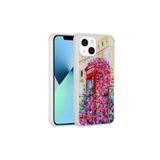 iPhone 13 Uyumlu Simli Desenli Kamera Korumalı Parlak Zore Popy Kılıf-Kulübe
