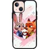 iPhone 13 Uyumlu Zootropolis Tasarımlı Glossy Premium Kılıf - Siyah - Zootropolis-1297