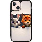 iPhone 13 Uyumlu Zootropolis Tasarımlı Glossy Premium Kılıf - Siyah - Zootropolis-1298