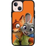 iPhone 13 Uyumlu Zootropolis Tasarımlı Glossy Premium Kılıf - Siyah - Zootropolis-1299