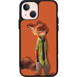 iPhone 13 Uyumlu Zootropolis Tasarımlı Glossy Premium Kılıf - Siyah - Zootropolis-1301