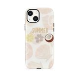 İphone 13 Vorian Çift Katmanlı Kılıf Coconut Summer Notes