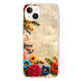 İphone 13/14 Uyumlu İşlemeli İğne Oyası Baskılı Silikon Kılıf