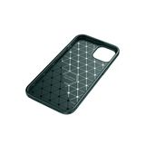 İphone 14 Kılıf Auto Focus Karbon Kapak - Koyu Yeşil