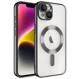 Iphone 14 Kılıf Magsafe Köşeleri Renkli Lüx Şeffaf Kamera Lens Korumalı
