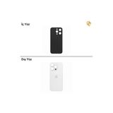 İphone 14 Pro Beyaz Renk Arka Kapak Arka Cam Batarya Kapağı Lazer Kesim Kapak Pil Kapağı