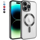 İphone 14 Pro Kılıf Magsafe Özellikli Metal Lazer Silikon Kapak