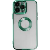 iPhone 14 Pro Kılıf Slot Silikon - Köknar Yeşili-(5796)