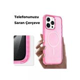 İphone 14 Pro Kılıf Star Magsafe Kapak - Pembe