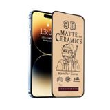 Iphone 14 Pro Mat Seramik Cam Nano Esnek Kırılmaz Full Tam Kaplayan Ekran Koruyucu