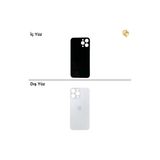 İphone 14 Pro Max Beyaz Renk Arka Kapak Arka Cam Batarya Kapağı Lazer Kesim Kapak Pil Kapağı