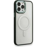 iPhone 14 Pro Max Kılıf Room Magneticsafe Silikon - Köknar YEŞILI-(5796)
