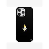 iPhone 14 Pro Max Siyah Lansman Renkli Silikon Cat Lover Kedi Tasarımlı Kılıf