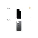 İphone 14 Pro Max Siyah Renk Arka Kapak Arka Cam Batarya Kapağı Lazer Kesim Kapak Pil Kapağı