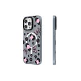 İphone 14 Pro Max Uyumlu Kılıf Magsafe Özellikli Kelebek Desenli Youngkit Shadow Dance Serisi Siyah