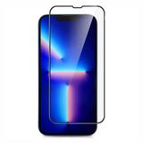 İphone 14 Pro Max Uyumlu Ön Koruma Temperli Cam Ekran Koruyucu (Siyah)