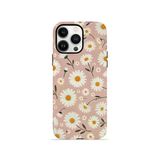 İphone 14 Pro Max Vorian Çift Katmanlı Kılıf Daisy Mocha Garden