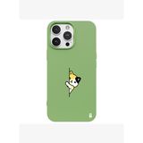 iPhone 14 Pro Max Yeşil Lansman Renkli Silikon Cat Lover Kedi Tasarımlı Kılıf