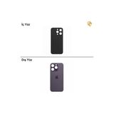 İphone 14 Pro Mor Renk Arka Kapak Arka Cam Batarya Kapağı Lazer Kesim Kapak Pil Kapağı