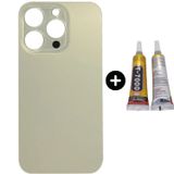 İphone 14 Pro Uyumlu Arka Pil Batarya Kapak Gold + B7000