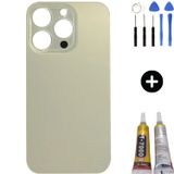 İphone 14 Pro Uyumlu Arka Pil Batarya Kapak Gold + Montaj Kiti