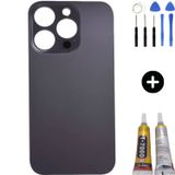 İphone 14 Pro Uyumlu Arka Pil Batarya Kapak Mor + Montaj Kiti