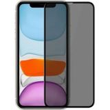 iPhone 14 Pro Uyumlu Tam Kaplayan Hayalet Cam Siyah Karartma Ekran Koruyucu Cam Anti-Static Özellikli Siyah Çerçeveli