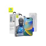iPhone 14 Pro Uyumlu Uygulama Aparatlı 9 Mohs%99.99 Orijinal Safir Ekran Koruyucu