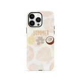 İphone 14 Pro Vorian Çift Katmanlı Kılıf Coconut Summer Notes