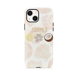 İphone 14 Vorian Çift Katmanlı Kılıf Coconut Summer Notes