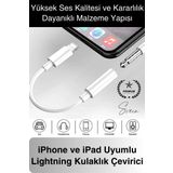 Iphone 15-14-13-12-11-X-7-8 Lightning Uyumlu Kablolu Kulaklık Çevirici Tak Çalıştır Aux Dönüştürücü