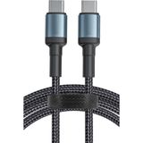 iPhone 15 16 15 Pro Max 15 16 Plus Şarj Kablosu Type-C To Type-C 2 Metre 60W Hızlı Şarj AZN-CA79 - Renksiz