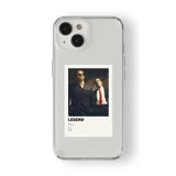iPhone 15 ile Uyumlu Legend Tom Hardy Poster Tasarım Baskılı Şeffaf Kılıf