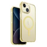 İphone 15 Kılıf Combat Serisi Üç Katmanlı Magsafe Özellikli (Magclick™) Koruyucu Kılıf Yellow
