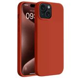 İphone 15 Kılıf First Silikon - Kırmızı