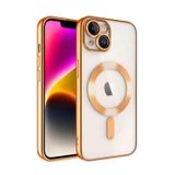 iPhone 15 Kılıf Kross Magneticsafe Kapak - Turuncu-(5796)