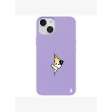 iPhone 15 Lila Lansman Renkli Silikon Cat Lover Kedi Tasarımlı Kamera Korumalı Telefon Kılıf